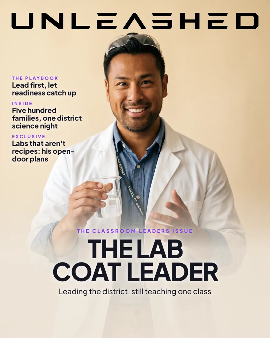 Future Jordan on the cover of UNLEASHED: The Lab Coat Leader